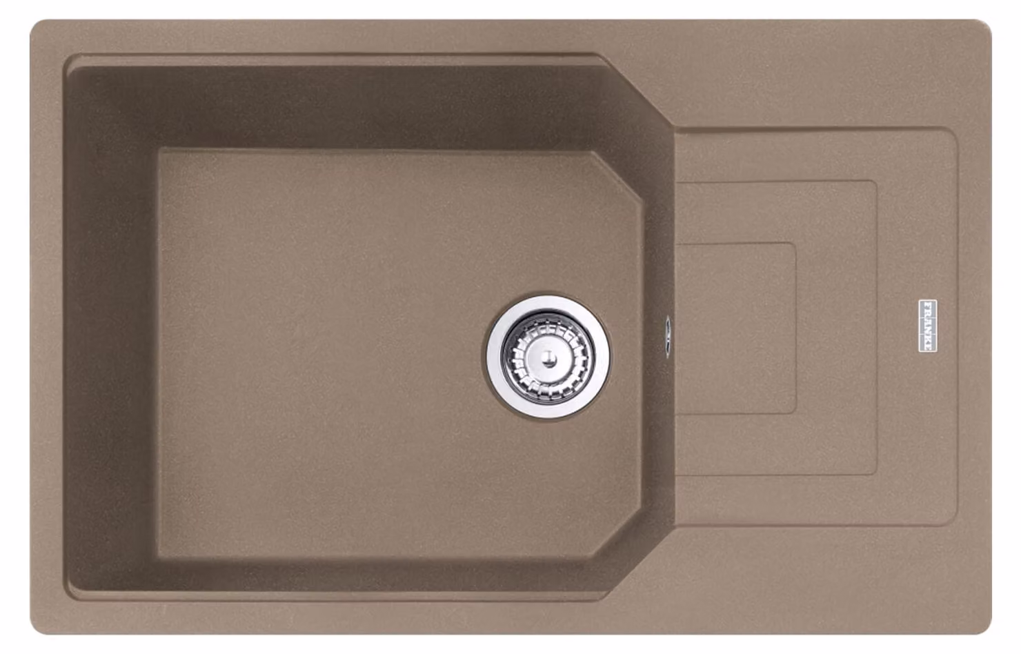 Franke URBAN UBG 611-78 XL lavello in CASHMERE con manopola eccentrica in acciaio inox / dimensioni di incasso 760 x 480 mm / lavello in granito