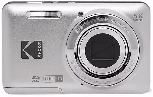 Fotocamera Digitale Compatta Kodak PixPro FZ55, 16,76 Megapixel, Zoom Ottico 5x, Silver