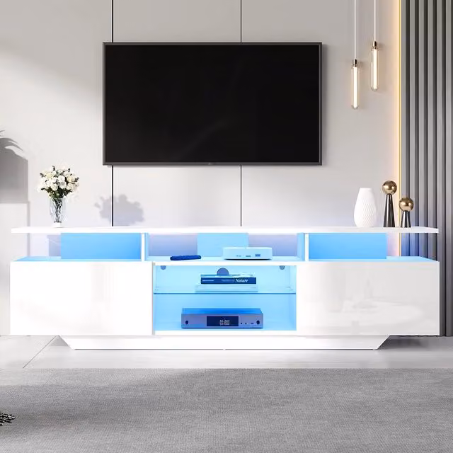 Mobile TV - Xylo - 160x40x45 cm LED 2 ante 8 ripiani