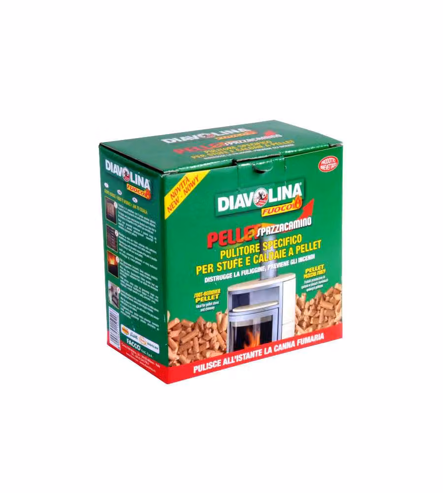 Pulitore Spazzacamino Pellet Kg 1,5      Diavolina