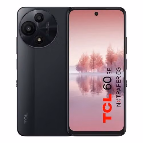 Smartphone TCL 60 SE Nxtpaper 5G Grigio con Android 15, Display da 6.7 pollici, 8 GB RAM e 256 GB di memoria, Batteria 5200 mAh, T521K 2ALCA112 – 2