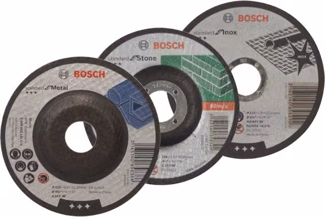 Disco Abrasivo per Troncatrice Bosch Grigio Ø 300 mm x Spessore 2,54 mm x Foro 30 mm Confezione da 10 Pezzi
