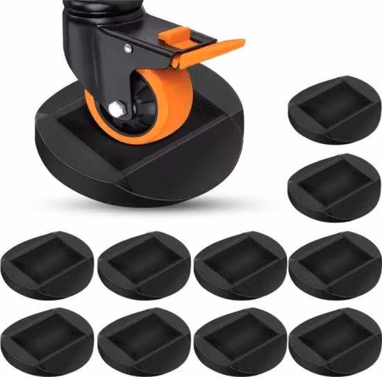 Fermamobili in plastica - Design antiscivolo - Set da 10 pezzi - Resistenti e protettivi