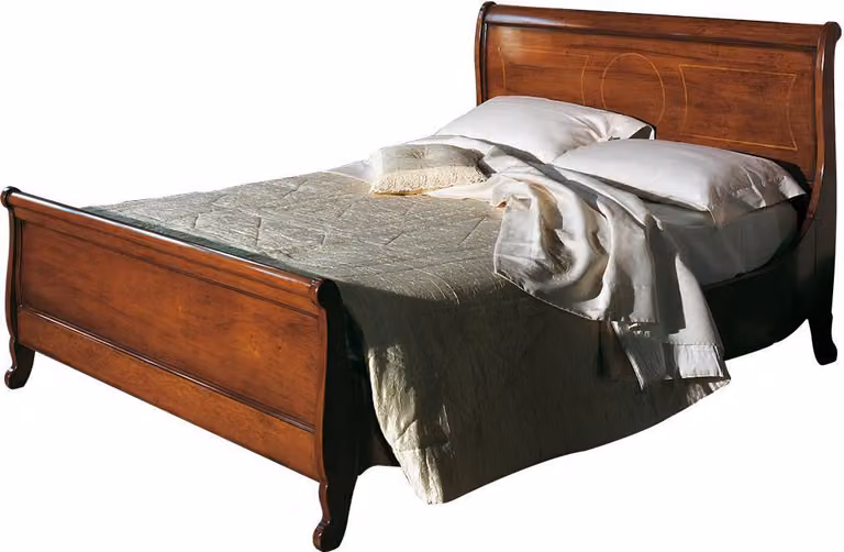 Klassisch Polsterbett Möbel Schlafzimmer Betten Braun 160x200cm Holz Massiv