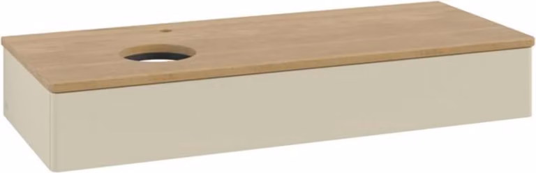 V&B Mobiletto senza struttura frontale, con illuminazione Antao 120x19x50cm, HL, WBP hon. Oa, si G m Lac