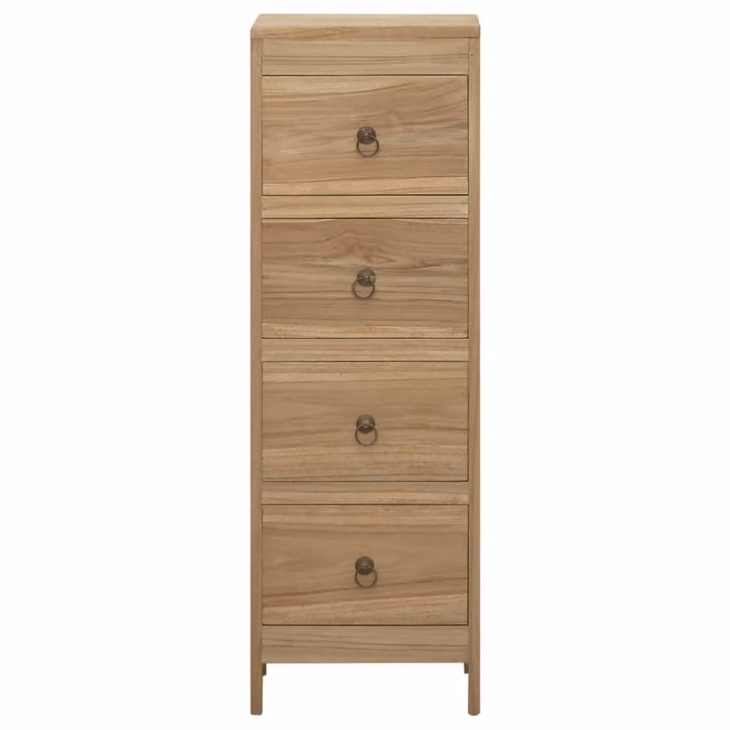 Cassettiera 30x30x90 cm in Legno Massello di Teak