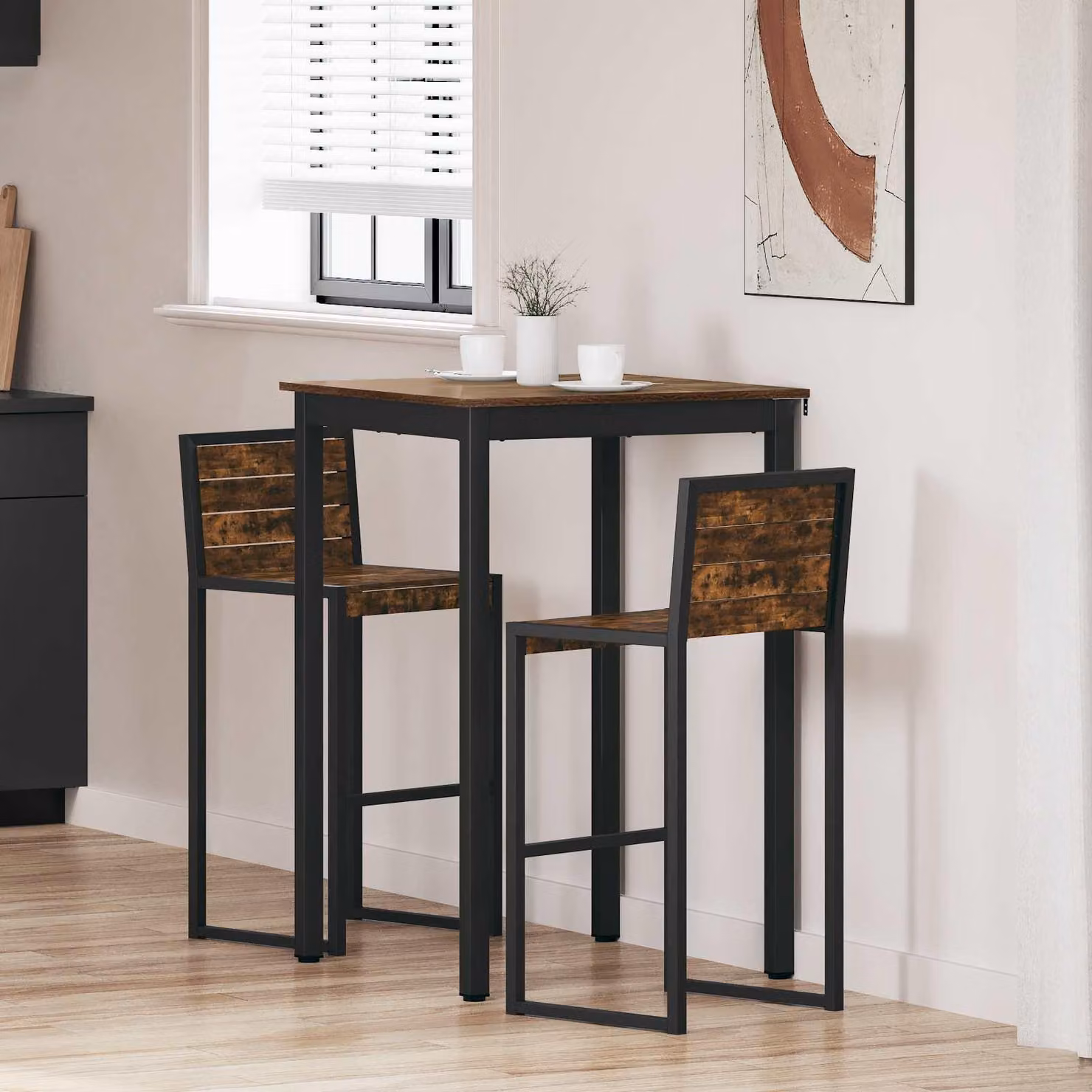Maison Exclusive - Tavolino in legno composito, forma quadrata