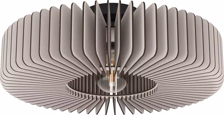 Plafoniera Moderna Palombaia Acciaio Nero 1 Luce E27