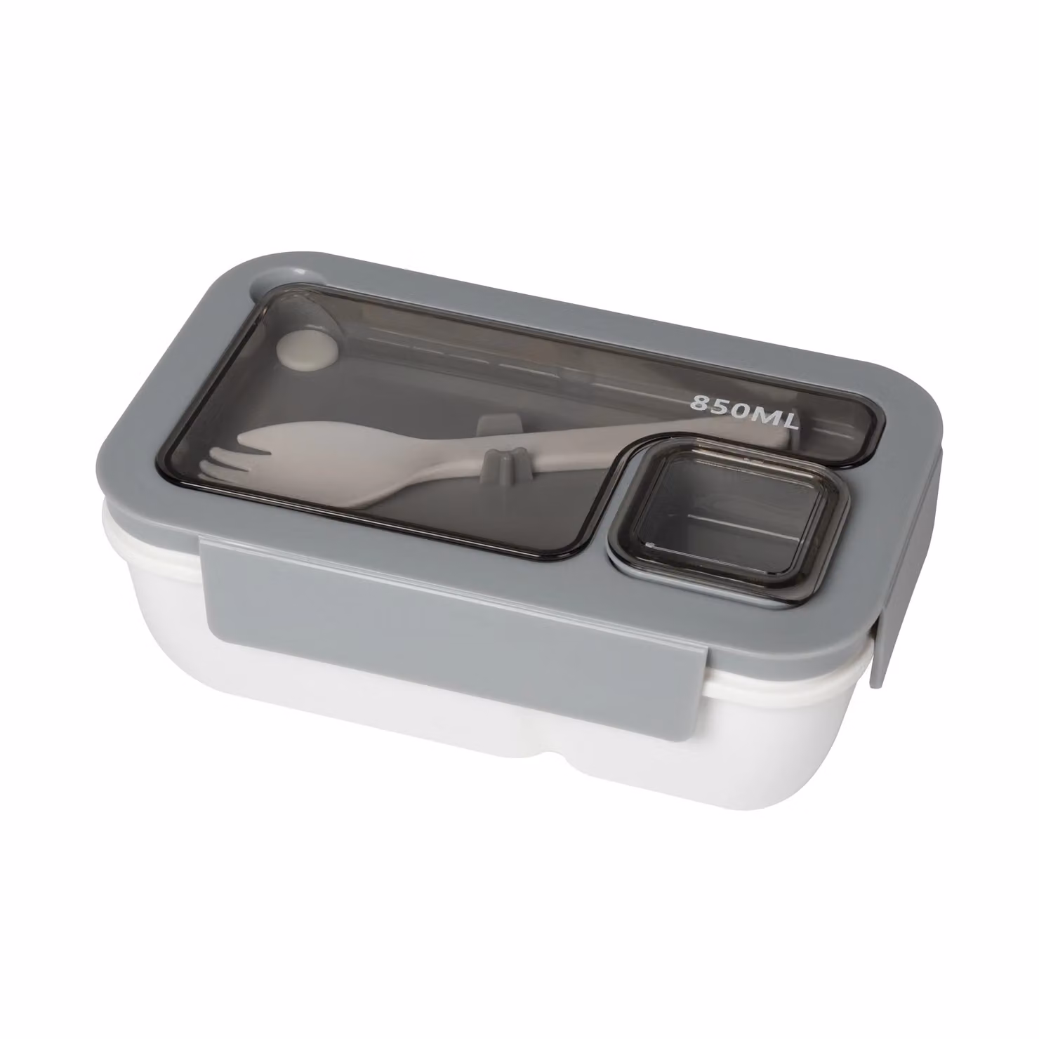 GUSTO CASA Set Lunch Box con Scomparti Separati Linea Food Organizer Bianco 85 cl