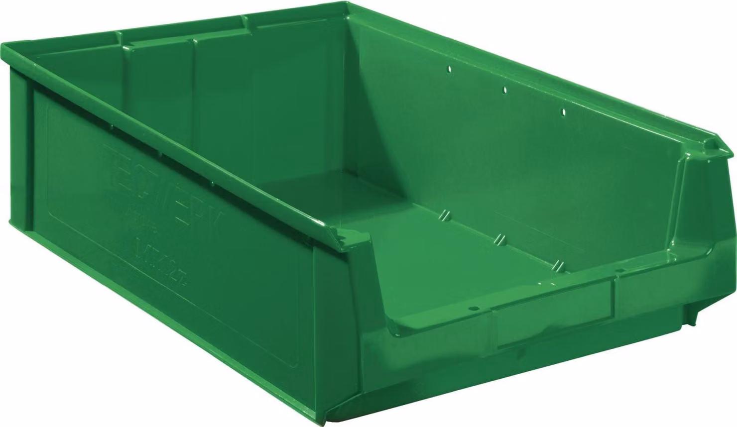 Cassetta a vista L500/450 x P310 x A140 mm in PE verde