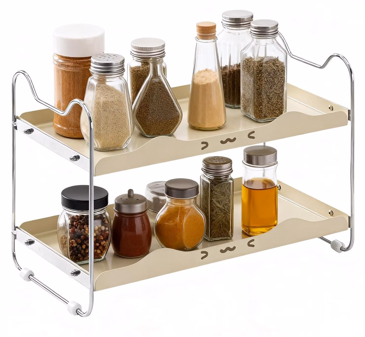 Ripiano da cucina a 2 livelli con funzione antiscivolo