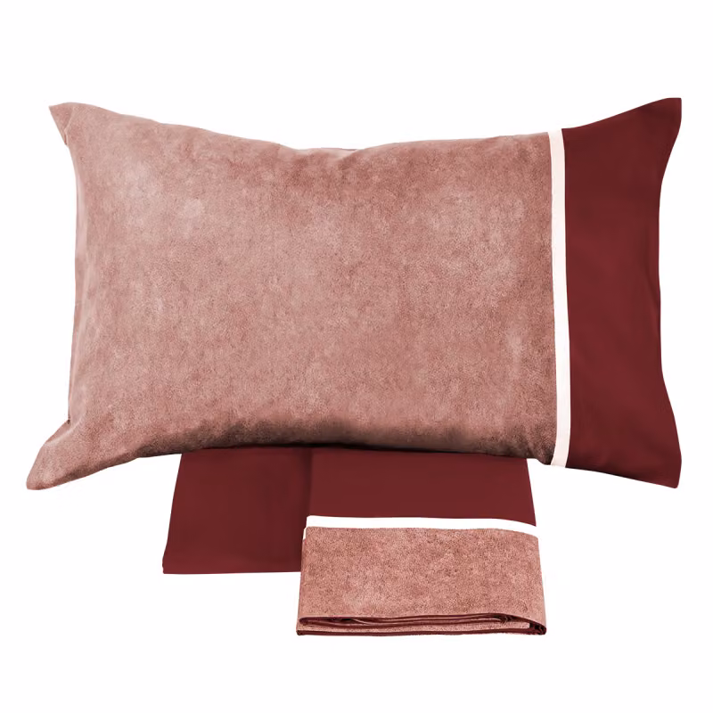 GALUCHAT Completo lenzuola - Taglia: 2 piazze,Colore: GALUCHAT - BURGUNDY