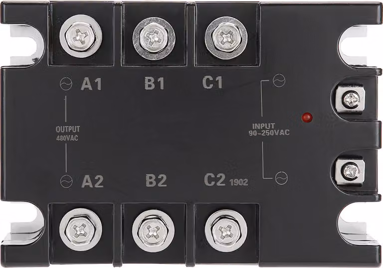 relè a semiconduttore trifase, prestazioni stabili TSR-40AA-H SSR, AC-AC lunga durata per macchine CNC con dispositivi di interfaccia periferica del computer