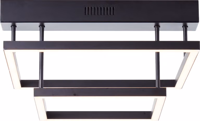 Plafoniera LED Brilliant Ranut 21 W 1360 lm 3000 K nero dimmerabile
