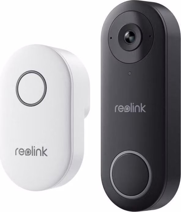 Videocitofono Reolink D340W, 5 MP, visione notturna, audio bidirezionale, campo visivo di 180°, WiFi, nero