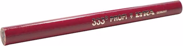 Confezione da 100 matite da falegname Lyra professional, colore rosso, lunghezza 24 cm