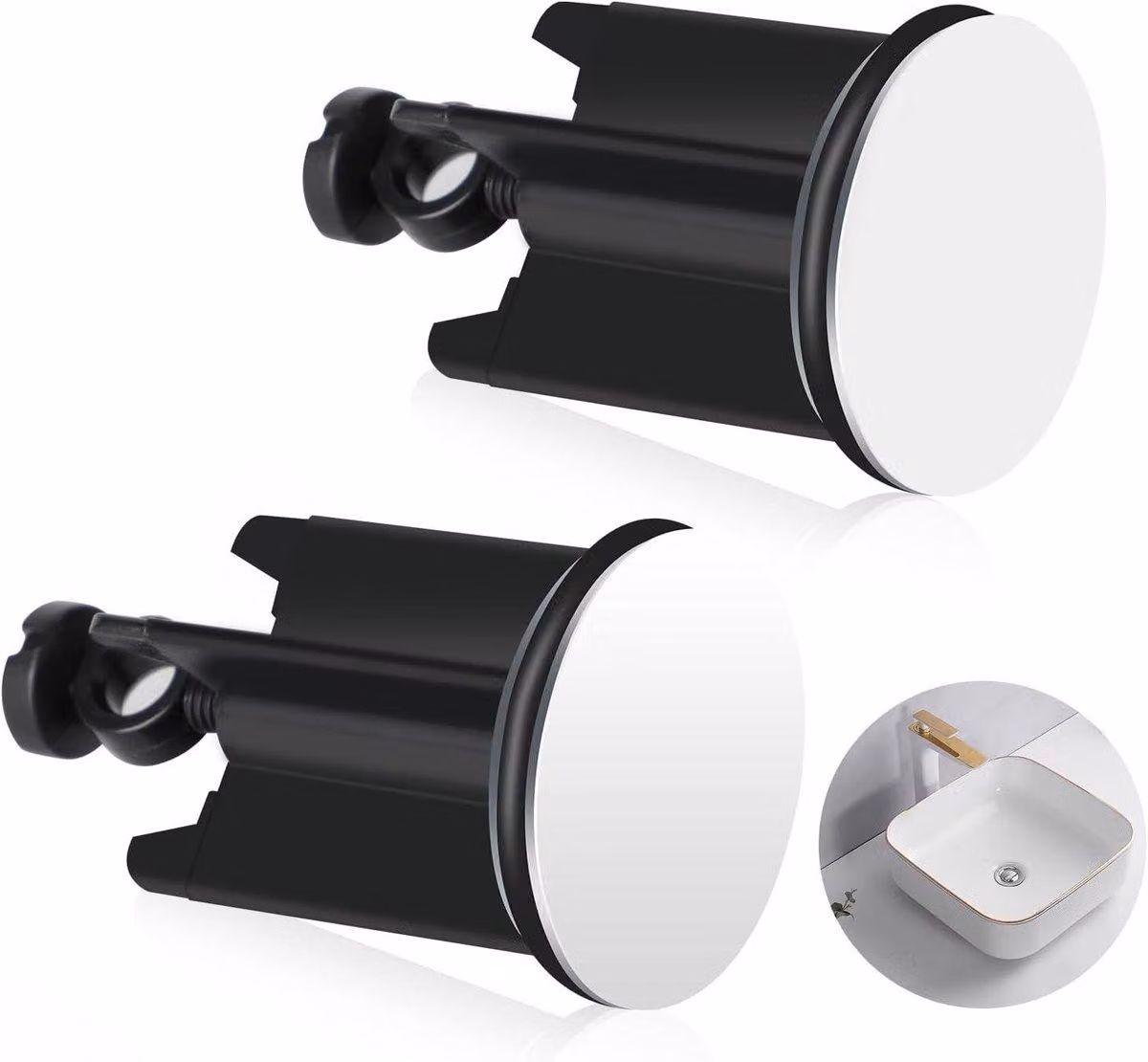 Tappo di scarico pop-up di ricambio da 40 mm - Tappo regolabile per bagno - Tappo universale per lavabo in plastica e ottone - Impedisce