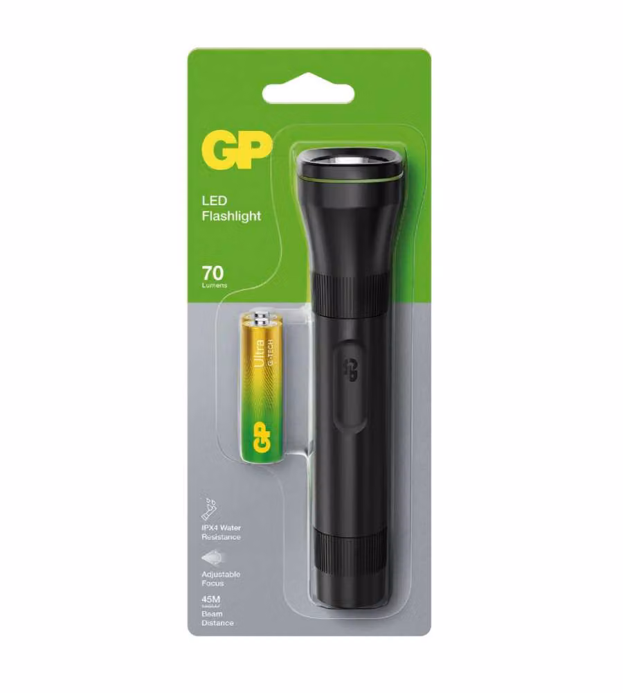 Torcia LED C107 70LM Fascio Luminoso Regolabile con 1 Batteria Mini Stilo AA