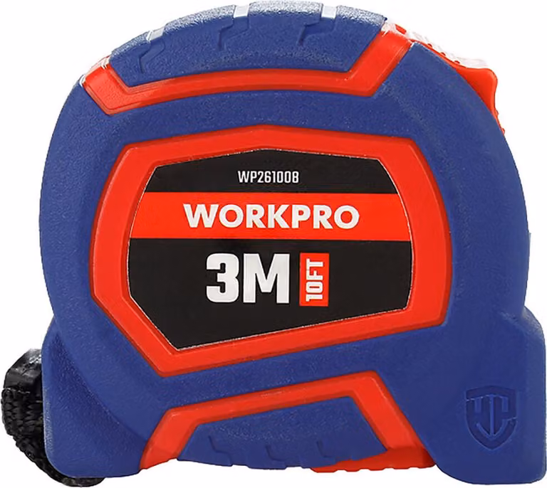 Flessometro in nylon Workpro 3 m x 16 mm