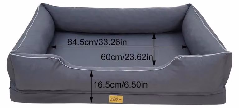 Cuccia ortopedica per cani, realizzata con tessuto traspirante, con rivestimento removibile e lavabile, dimensioni 2XL: 111x88x23 cm