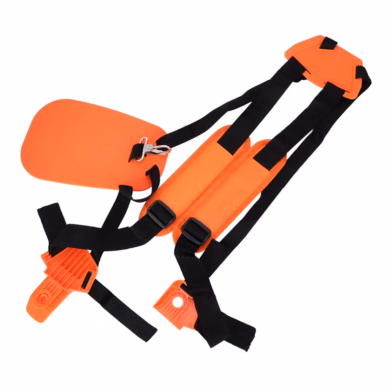 Cinghia a spalla per trimmer, imbracatura a doppia spalla, cinghia a spalla per decespugliatore, cinghia in nylon per tosaerba, imbracatura per strimmer