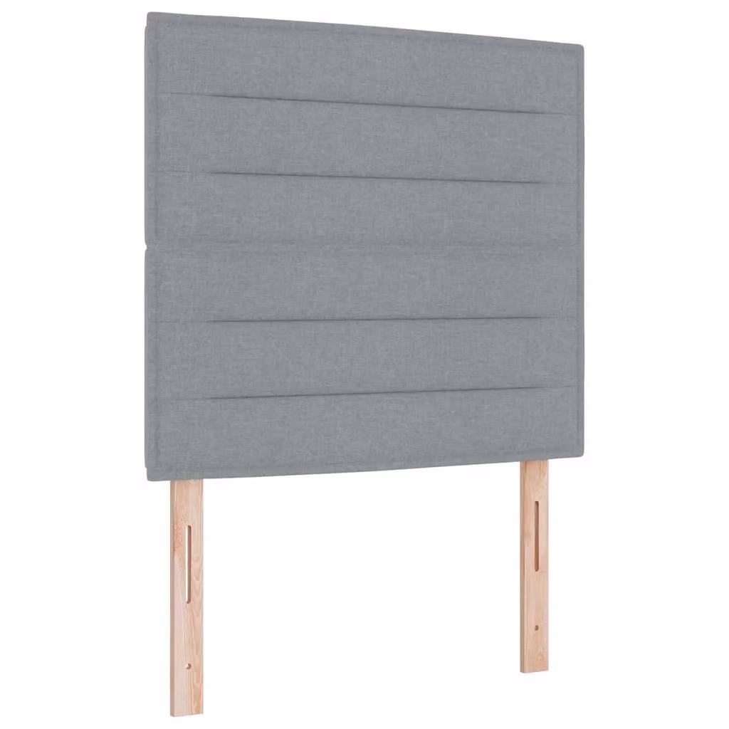 Letto a molla con illuminazione LED vidaXL in tessuto grigio, L 80 cm x P 200 cm – 2