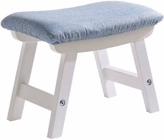 Pouf in legno Unyqoos® con tappetino antiscivolo e cuscino confortevole removibile – realizzato in legno di faggio massello, capacità di carico 100 kg, dimensioni 40x25x29 cm, impilabile
