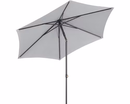 Ombrellone Sevilla 270/6 rotondo, Ø 270 cm circa, colore:grigio argento