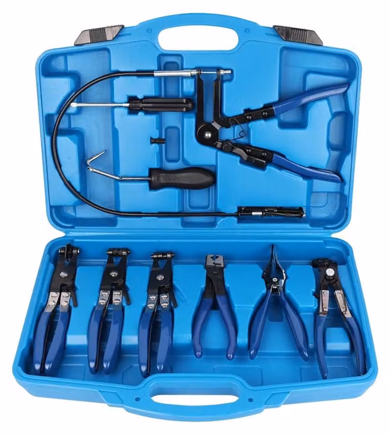 Set di pinze per fascette stringitubo, design a lunga portata, applicazioni versatili, 9 pezzi