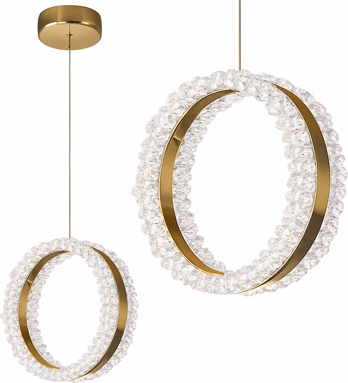Lampada A Sospensione Toolight Lhj098-Cp Gold