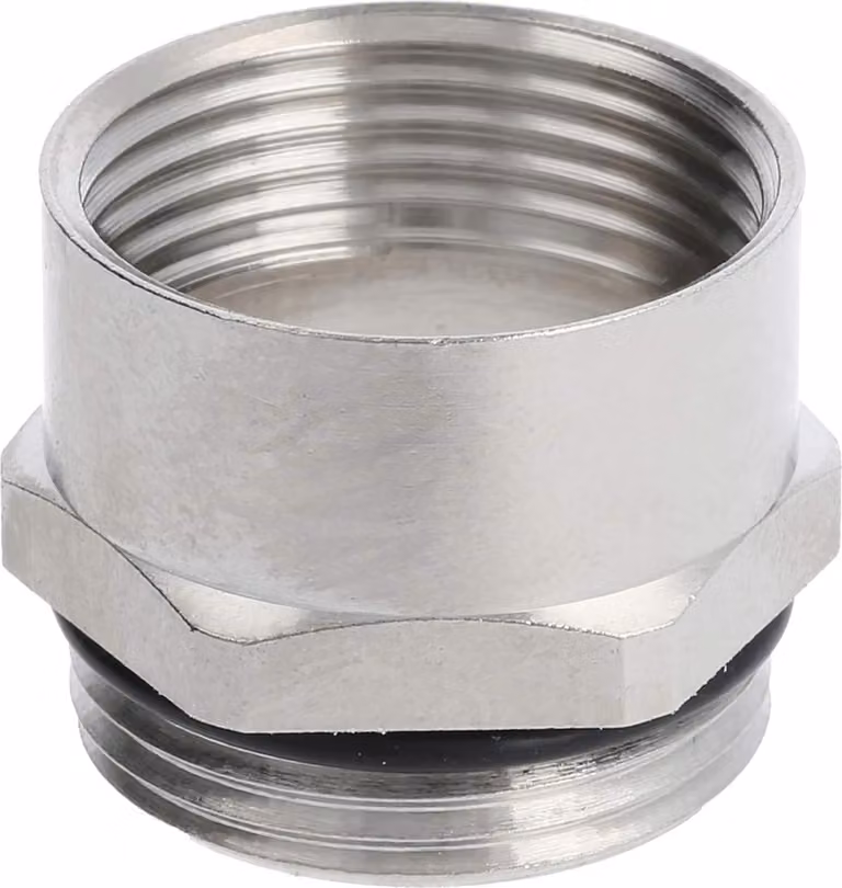 Raccordo intermedio LAPP PG/PG PG16x1,41 MSZ-16 corto esagonale ottone (CuZn) nichelato filettatura di collegamento 6,5 mm - 1 pezzo