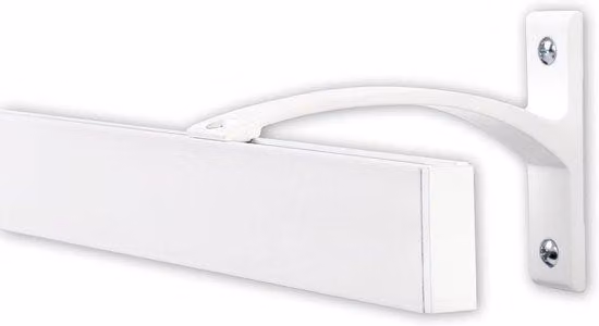 Curva per angoli - 400 cm - Bianco - Parte in tessuto non tessuto - Da appendere