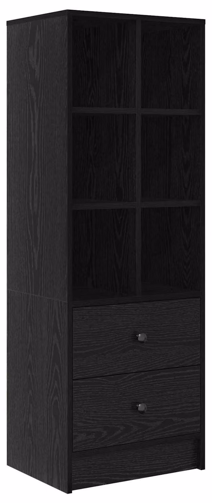 Credenza con cassetto Rovere Nero 45,5 x 34 x 127 cm