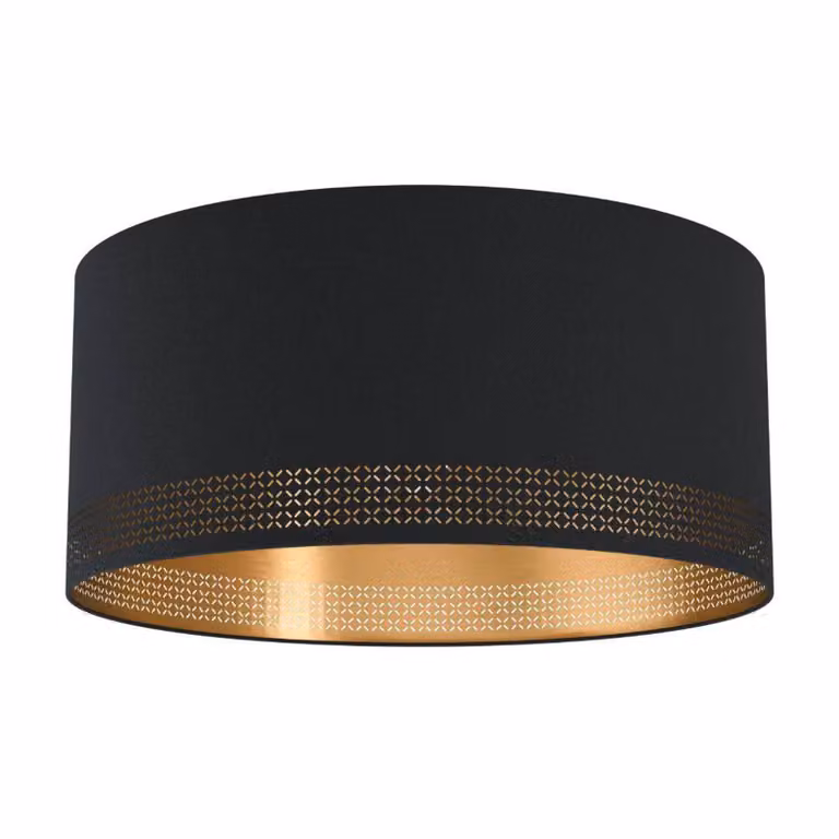 Plafoniera Moderna Esteperra 1 Luce Acciaio Nero