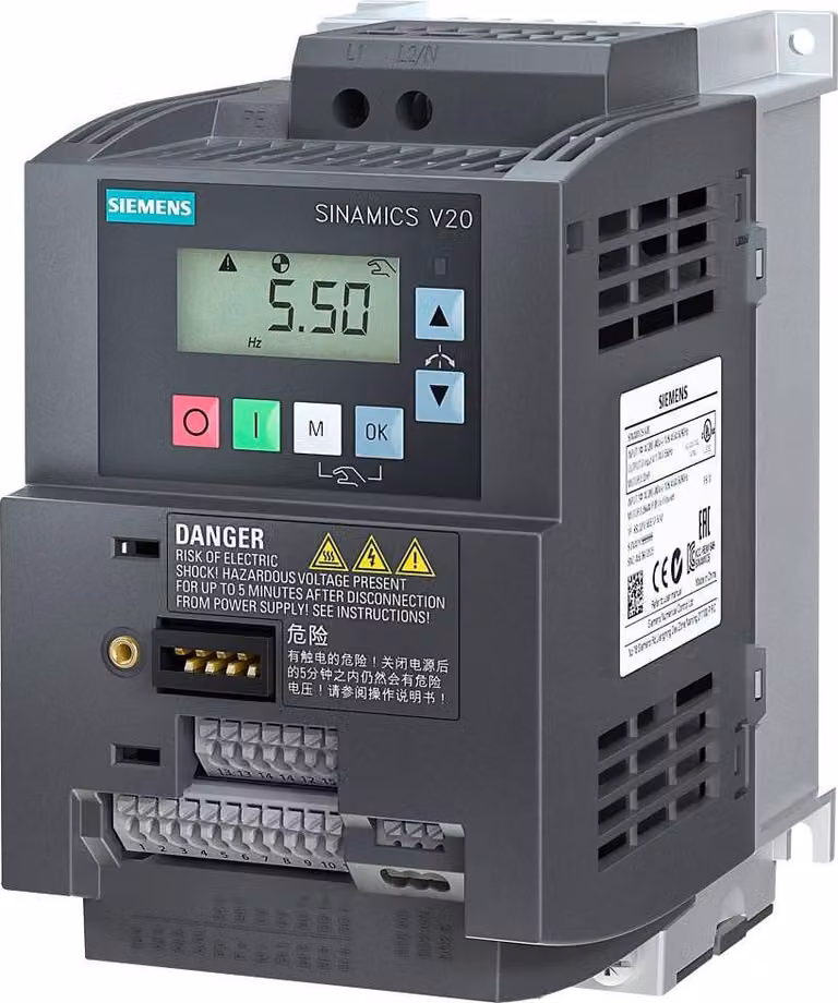 Siemens Sinamics 6Sl3210-5Bb21-5Bv1 V20,Fsac,1Ac230V 1,5Kw Filtroc1