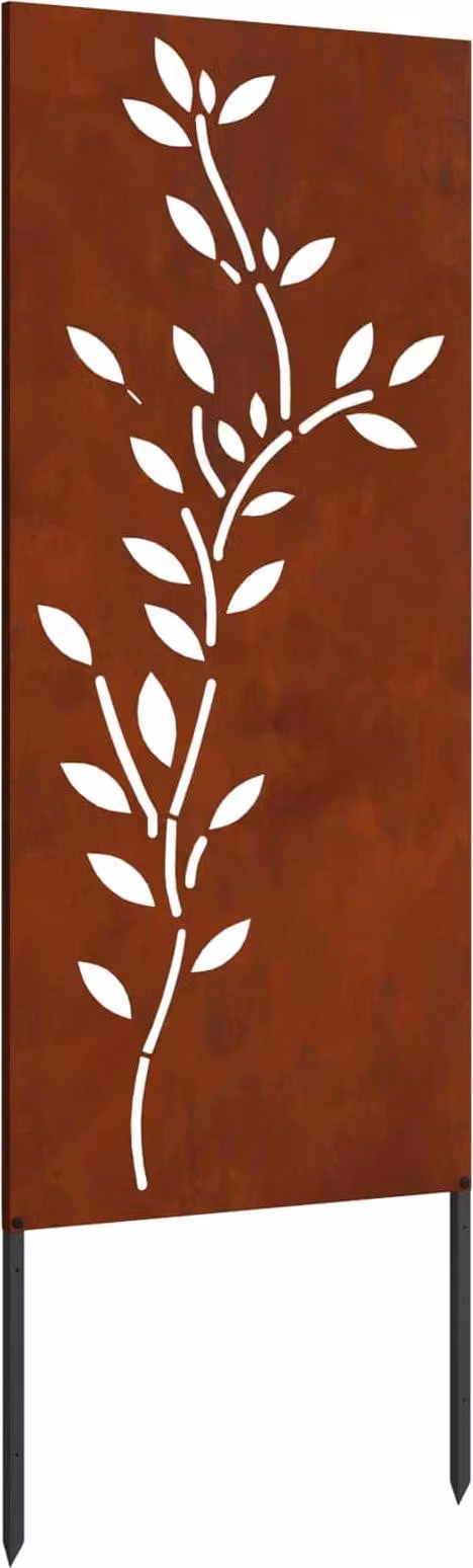 Schermo per privacy in giardino Floreale Ruggine 50 x 140 cm