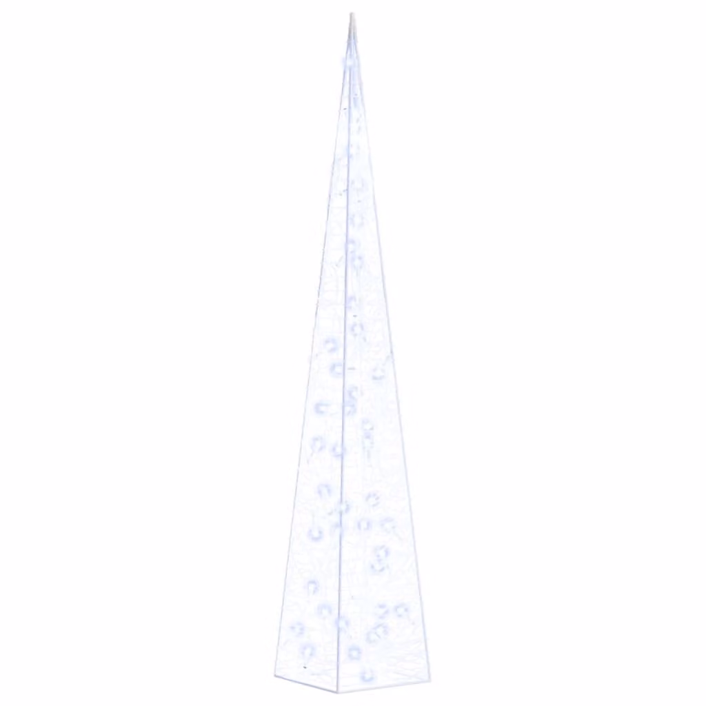 Cono di Luce LED Decorativo Acrilico Blu 90 cm