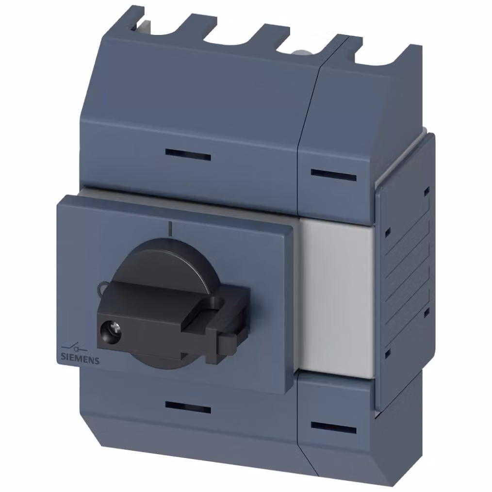 Sezionatore Siemens 16 A, serie 01, 4 poli, azionamento frontale centrale, unità completa 3KD01422KG203