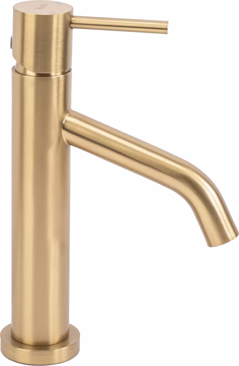 Rubinetto da Lavabo Rea Levelbrush Gold