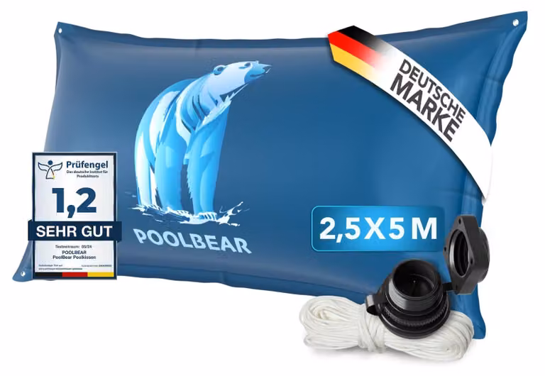 Copertura invernale per piscina - 2,5 x 5 m - XXL - Con kit di riparazione