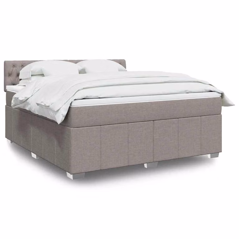 vidaXL Giroletto a Molle con Materasso Ibrido in Tessuto, L/P: 180 x 200 cm
