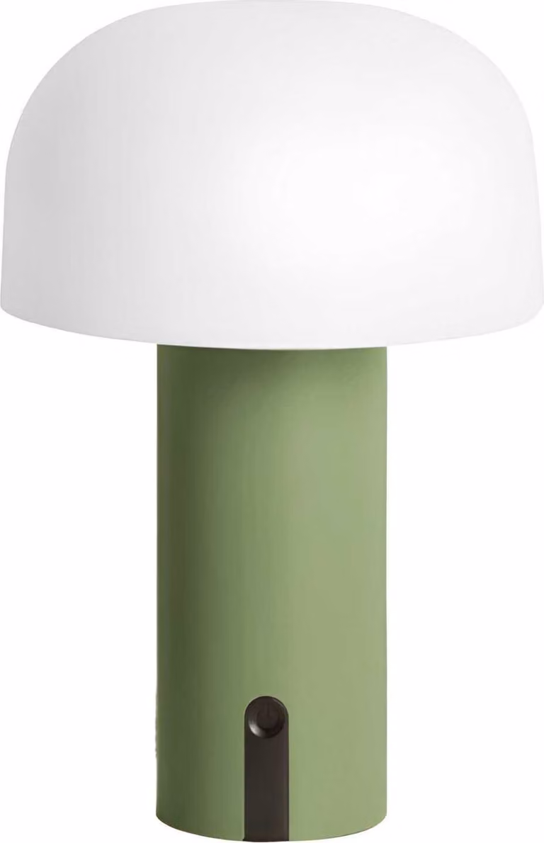 Leitmotiv - Lampada da tavolo Luca Led - Verde - Ø15cm Lampada da tavolo - Lampada da comodino, soggiorno, camera da letto