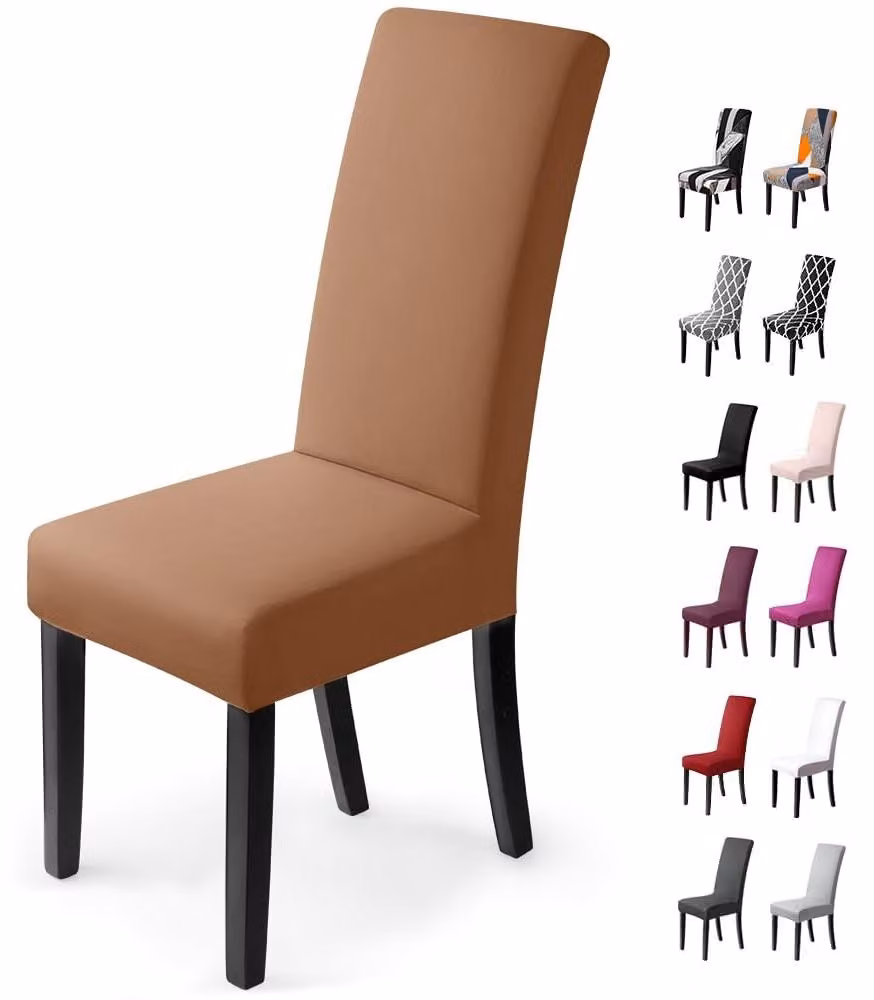 Solidchoice - Set di 4 coprisedie lavabili per sedie da pranzo
