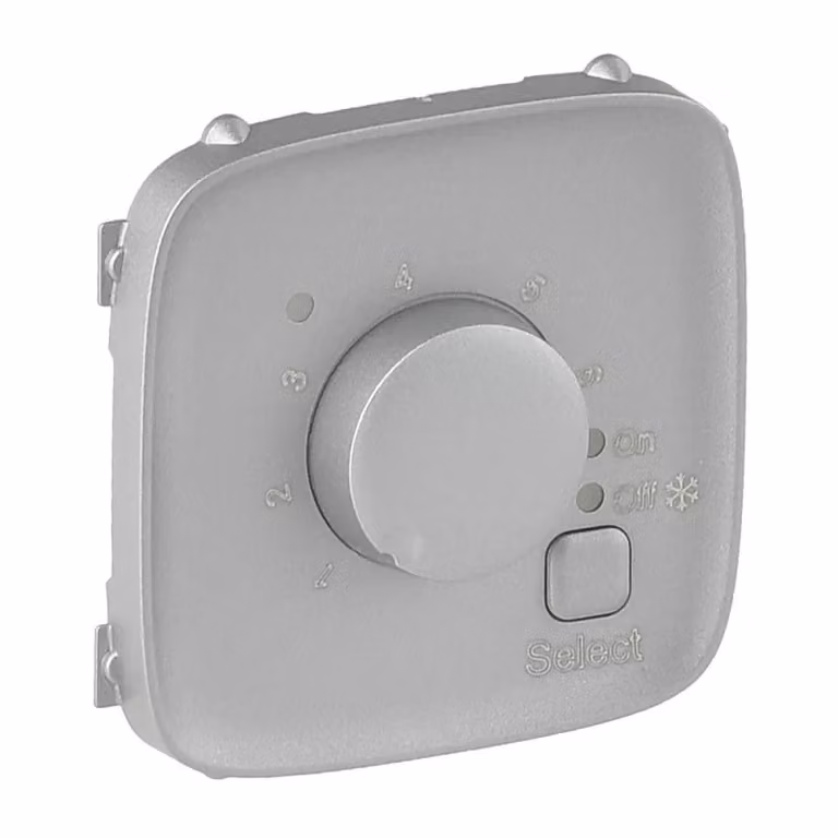 Legrand Valena Allure Copertura per termostato da pavimento Colore: Alluminio 755327