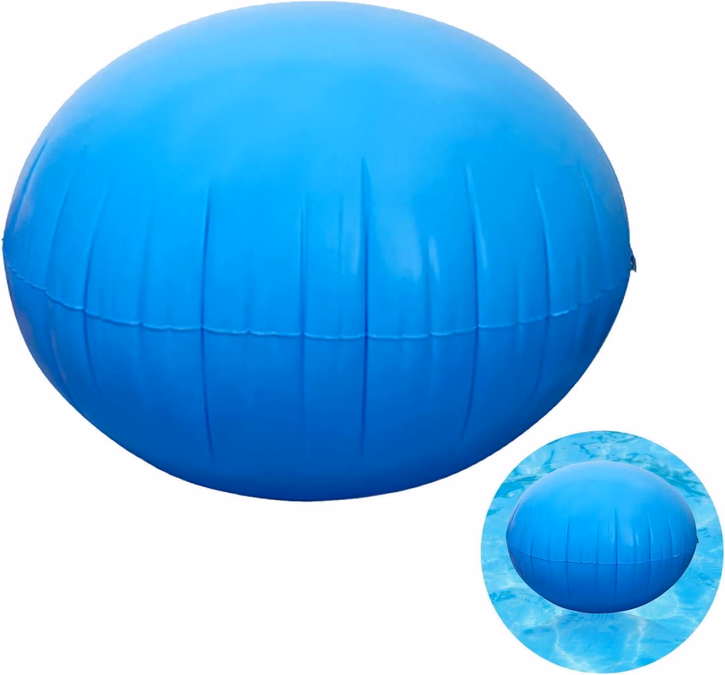 Cuscino gonfiabile per piscina, ideale per l'inverno, forma circolare, resistente alle intemperie, diametro 120 cm, per uso esterno