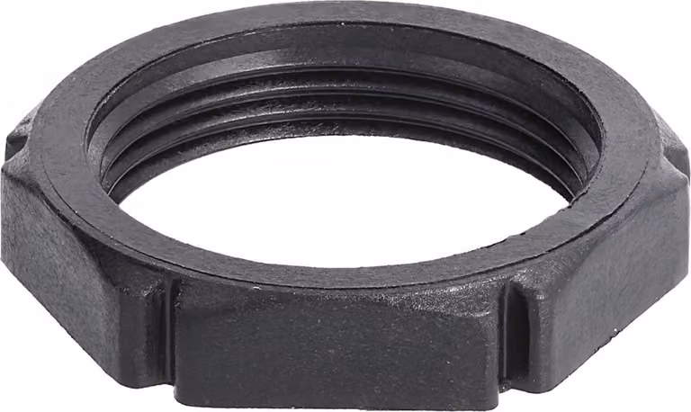 WISKA Controdado PG21x1,588 GPA-21 esagonale in poliammide (PA) colore nero intenso RAL 9005 - 1 pezzo