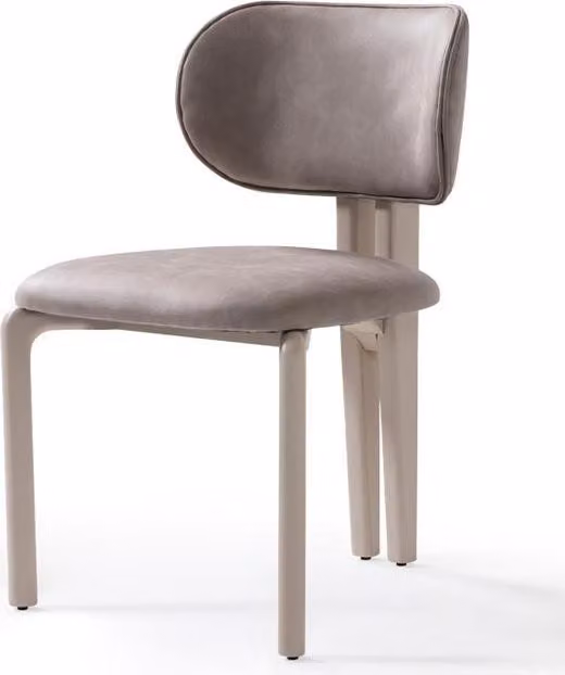 Bequem Stuhl Beige Elegant Lehnstuhl Robust Küchenstuhl Esszimmer Möbel