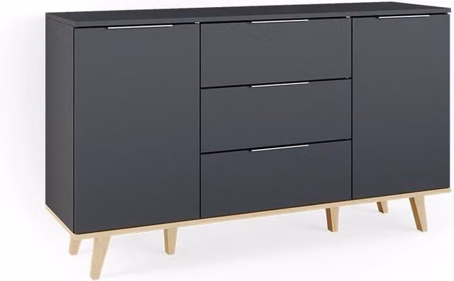 Cassettiera per camera da letto Nautica Antracite 138 x 82 cm Vicco