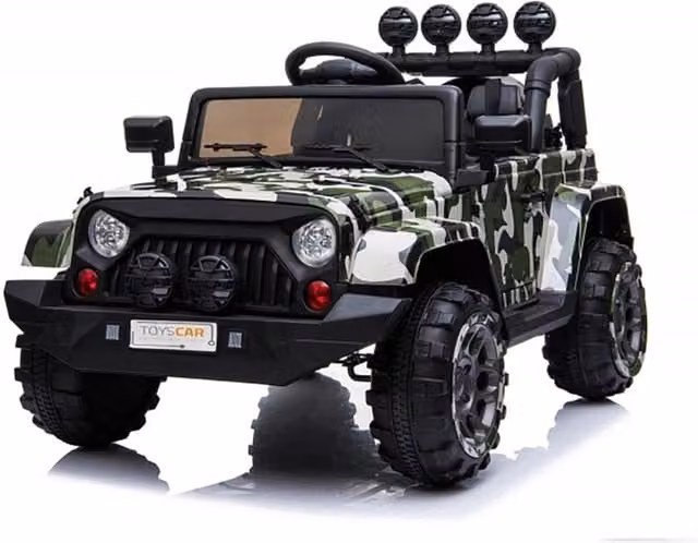 Macchina Elettrica per Bambini Fuoristrada Adventure 12V con Telecomando Mimetico