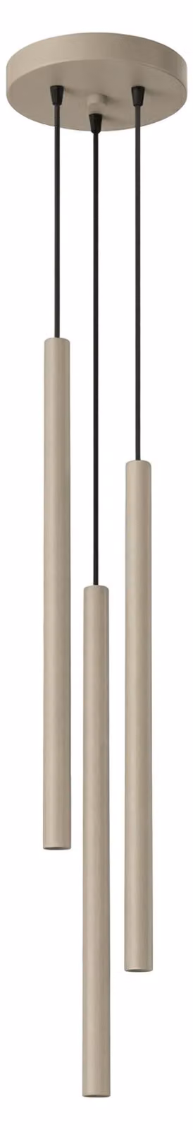 Lampada a sospensione PASTELO 3P color taupe, 3xG9, 8 W, acciaio, 115x19,5x19,5 cm, Sollux Lighting